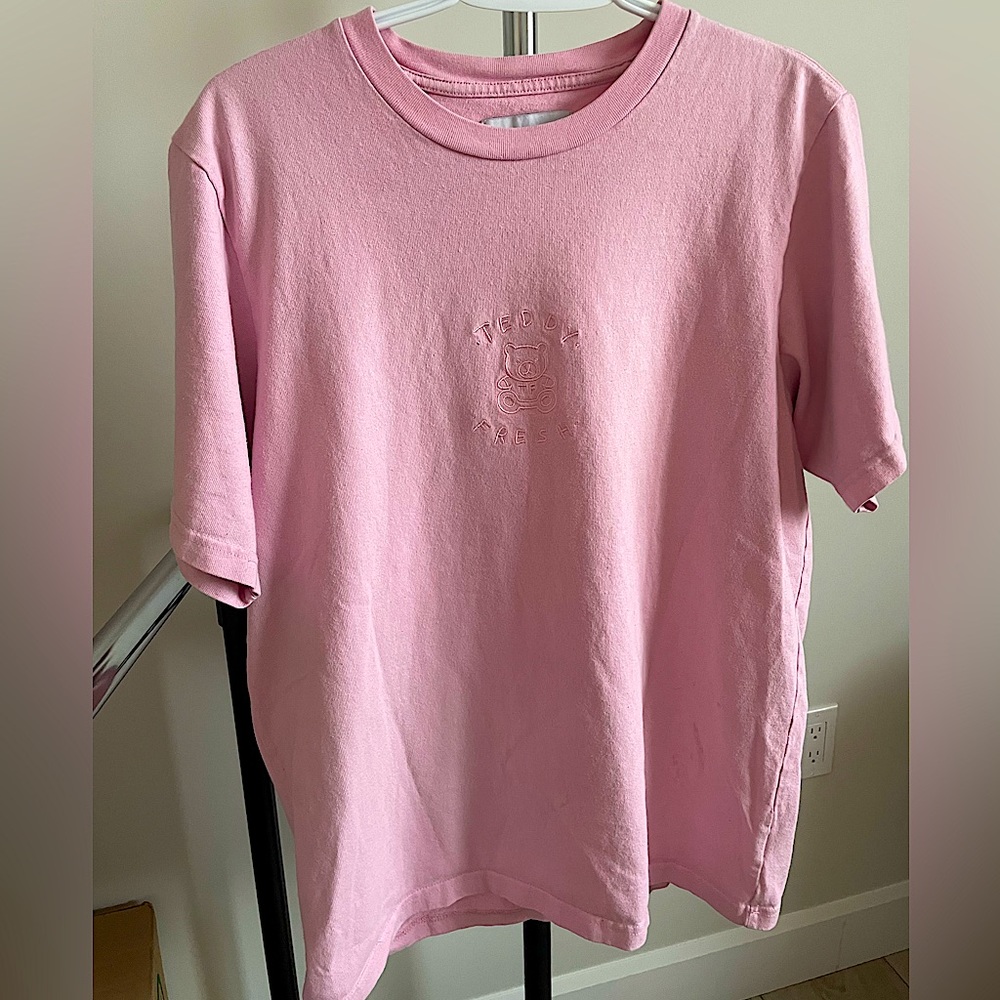 TESDY FRESH OVERSIZED PINK SHORT SLEEVE TEE-SHIRT